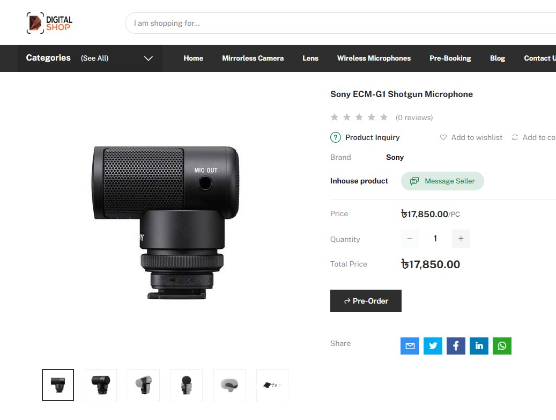 Sony Ecm-g1 Shotgun Microphone